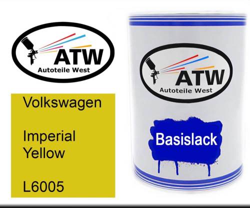 Volkswagen, Imperial Yellow, L6005: 500ml Lackdose, von ATW Autoteile West.